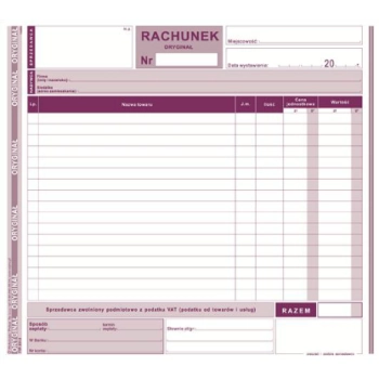 Rachunek 2/3 A4 231-2